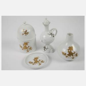 Rosenthal Konvolut Zierporzellan Golddekor