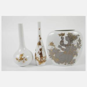 Rosenthal Konvolut Zierporzellan Golddekor