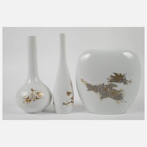 Rosenthal Konvolut Zierporzellan Golddekor