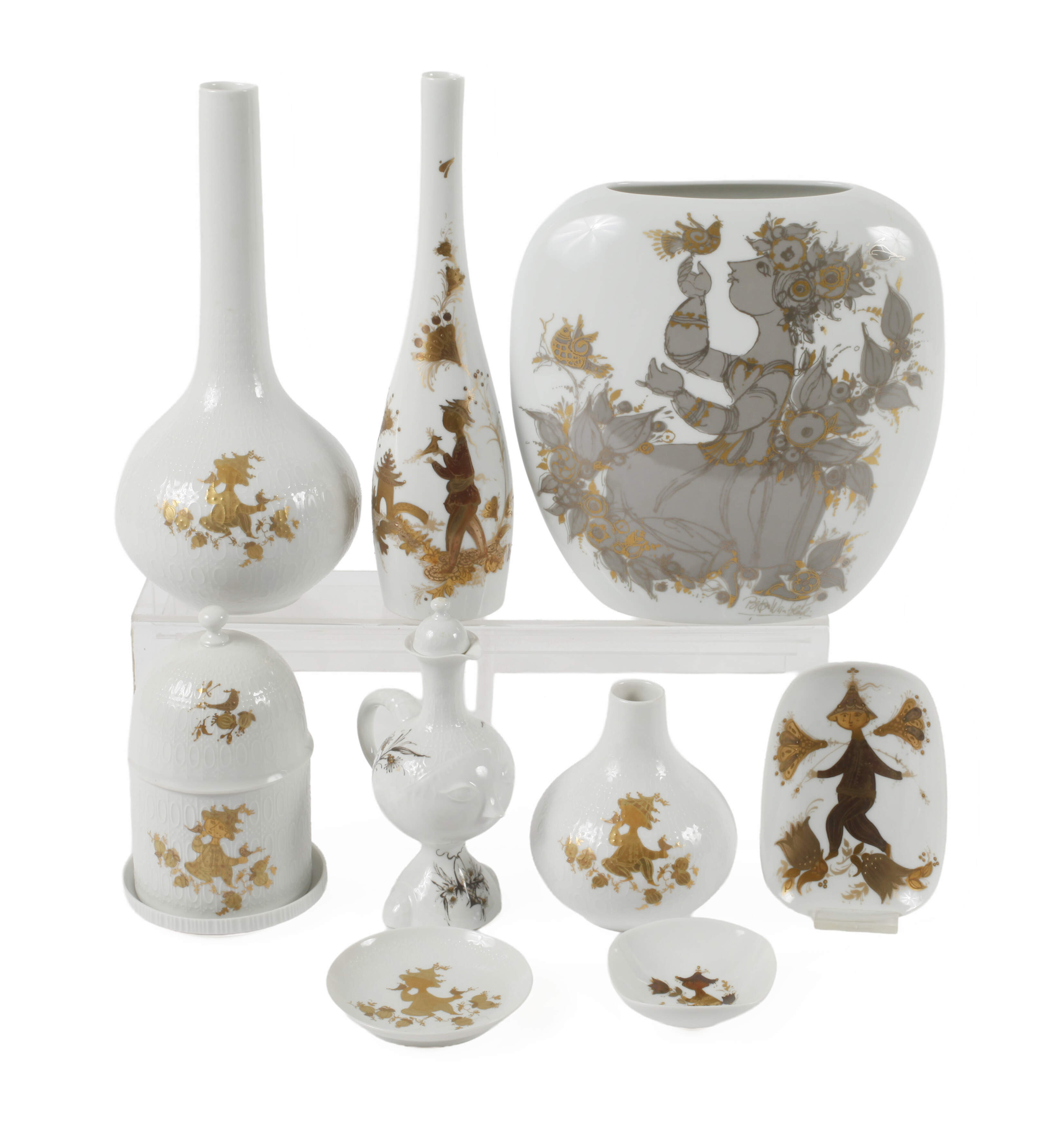 Rosenthal Konvolut Zierporzellan Golddekor