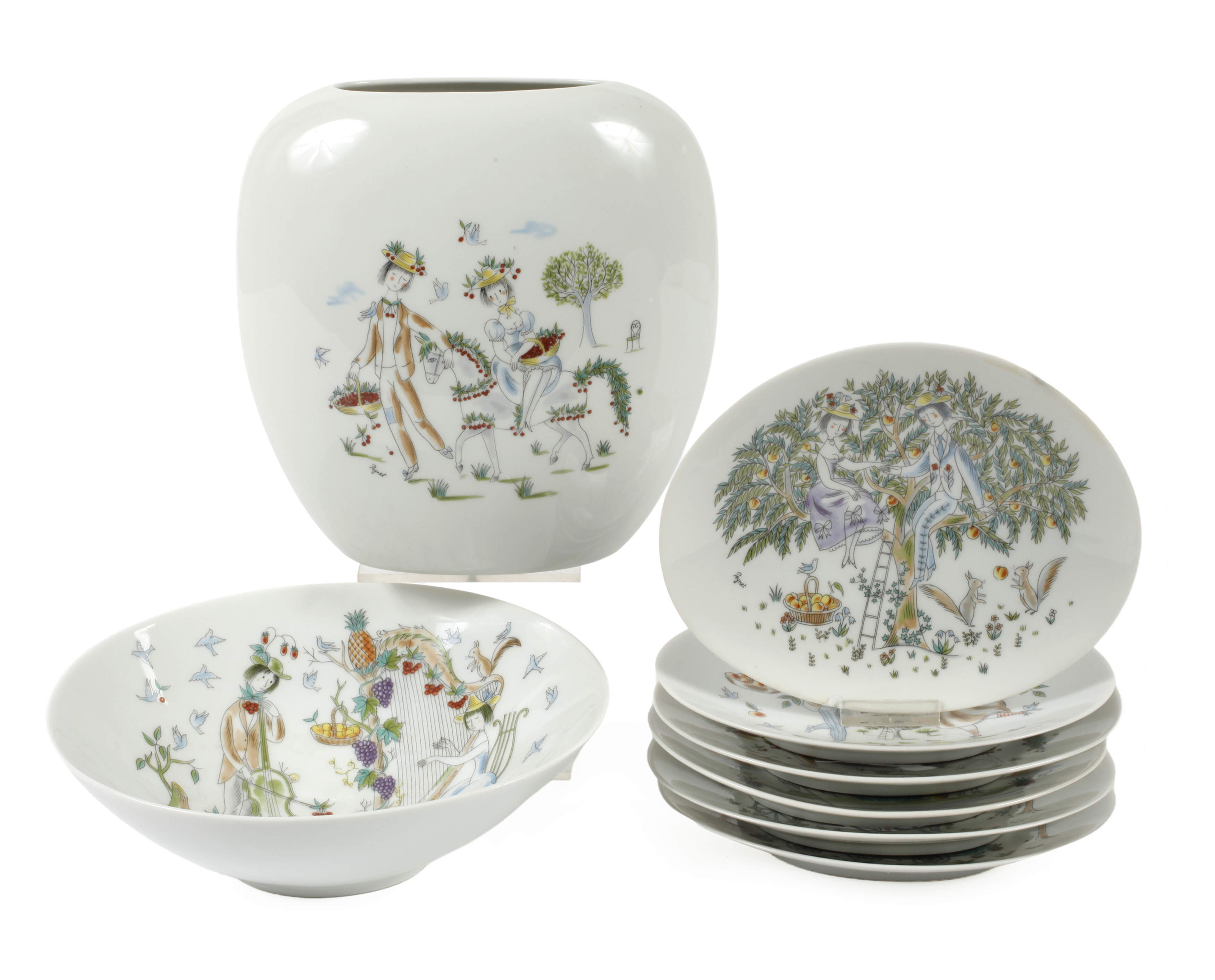 Rosenthal Früchteset "Die Liebenden"