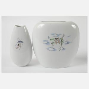 Rosenthal Konvolut Ziervasen "Die Liebenden"