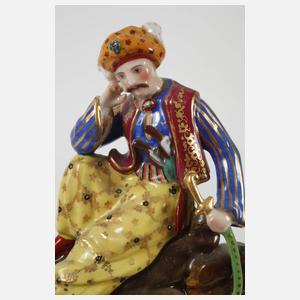 Kaminuhr mit Figurenaufsatz