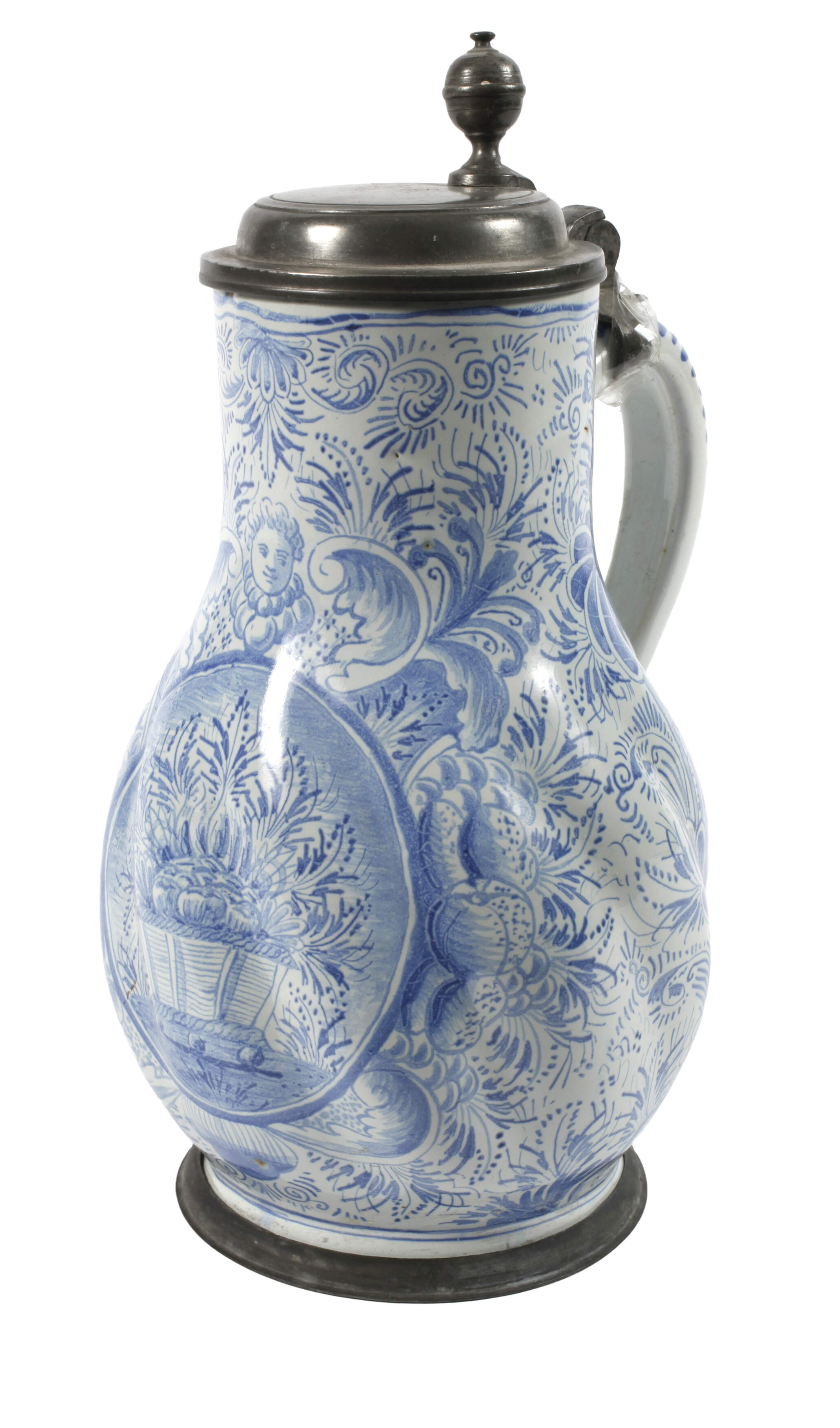 Nürnberger Fayence-Birnkrug