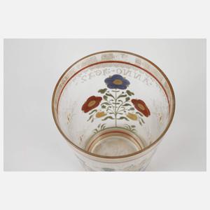 Fritz Heckert Becherglas "Com de Stolberg"