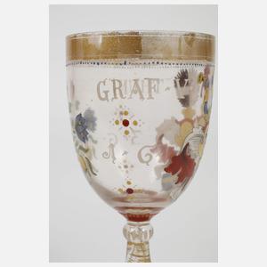 Fritz Heckert Weinglas Graf von Thun