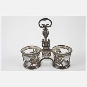 Silber Menage Frankreich aus Adelsbesitz