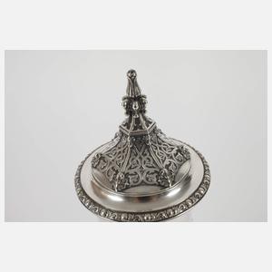Feiner Silber-Deckelpokal 1852