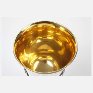 Feiner Silber-Deckelpokal 1852