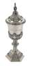 Feiner Silber-Deckelpokal 1852