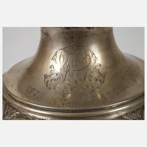 Silber großer Tafelaufsatz Historismus