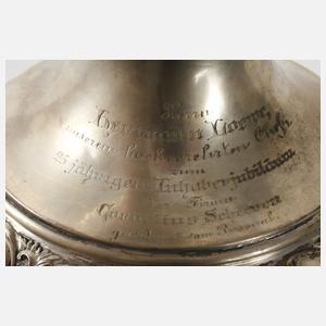 Silber großer Tafelaufsatz Historismus