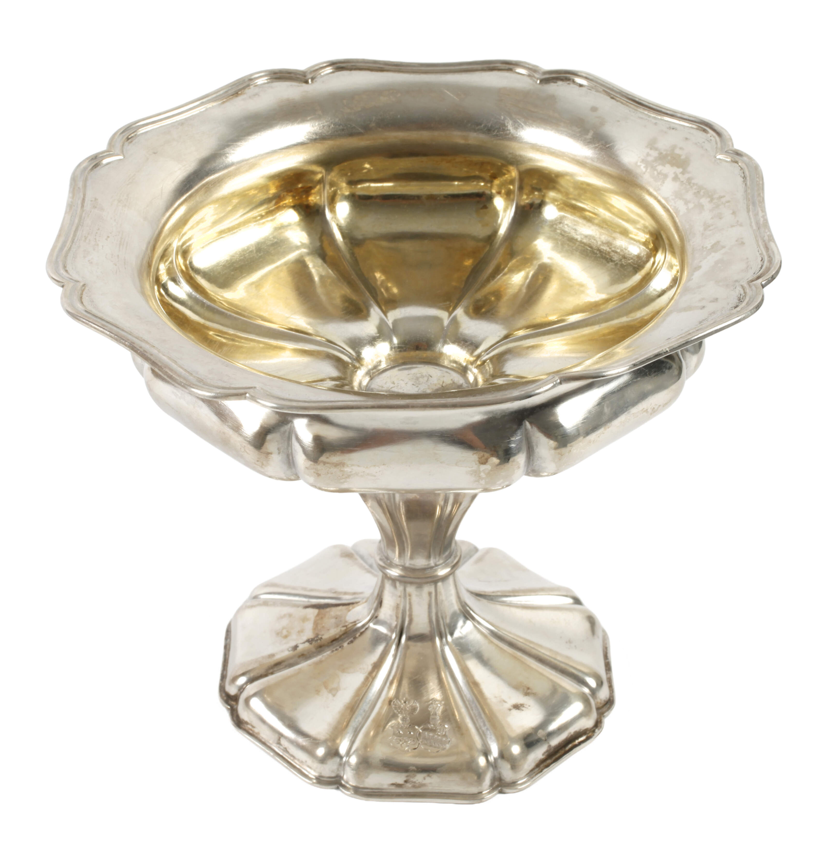 Silbertazza aus Adelsbesitz