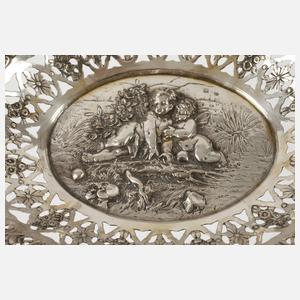 Silber Durchbruchschale Historismus