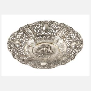 Silber Durchbruchschale Historismus