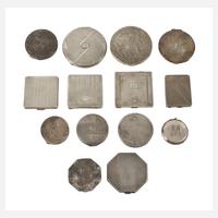 Sammlung Puderdosen Silber111