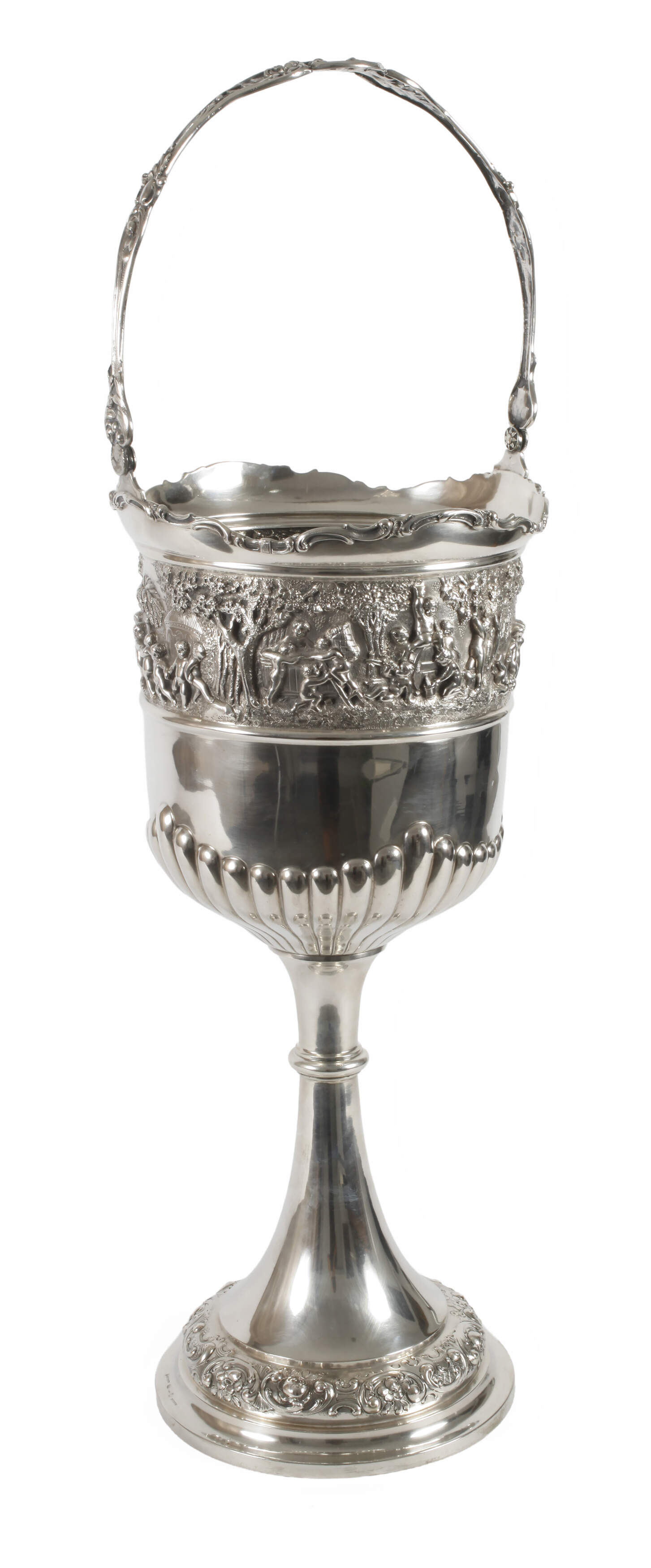 Silber Stand-Sektkühler Historismus