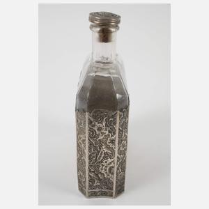 Drei persische Flaschen mit Silbermontur