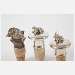 Silber fünf Flaschenstopfen