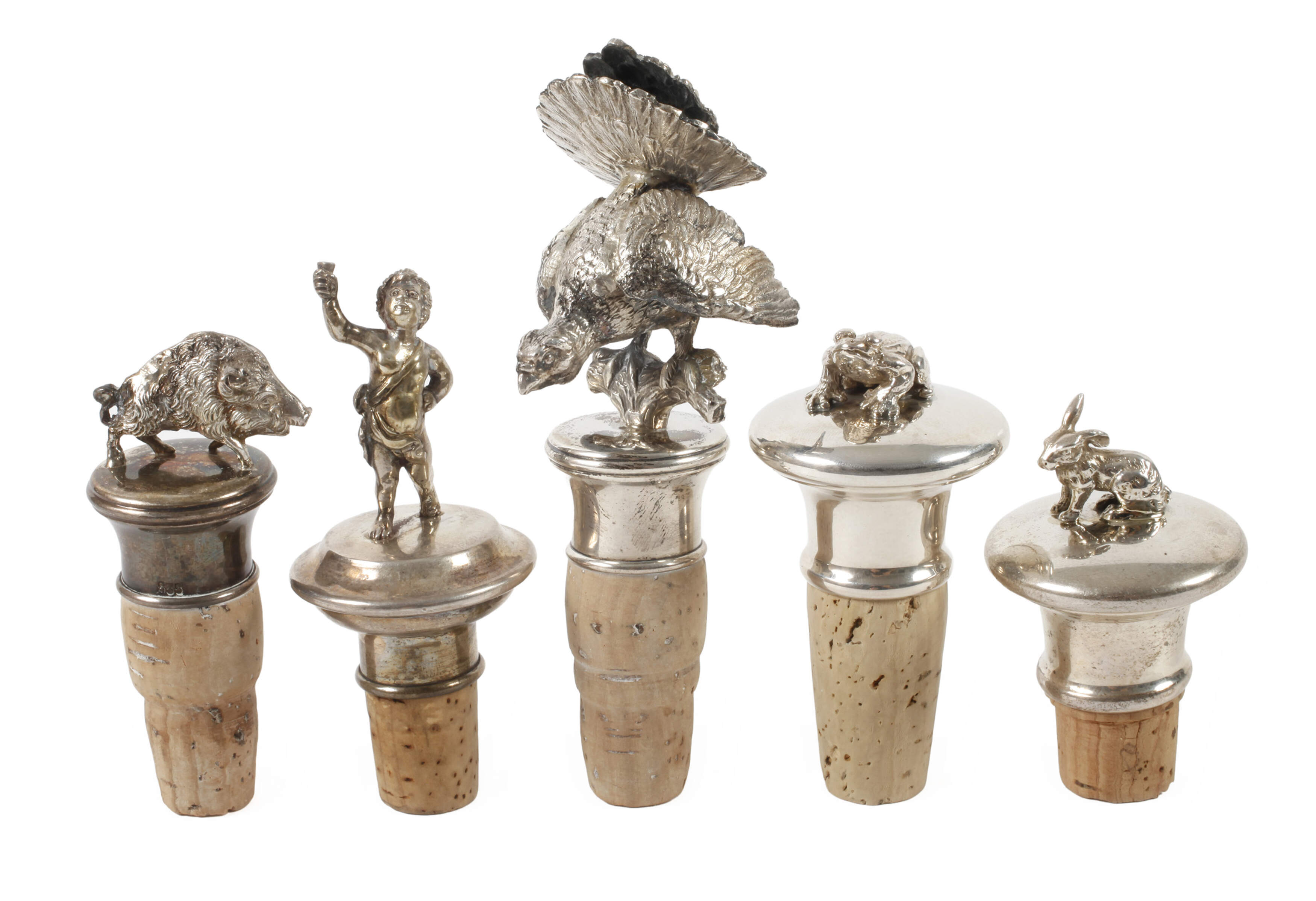 Silber fünf Flaschenstopfen