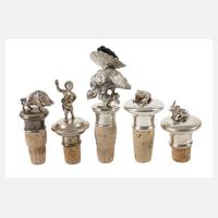 Silber fünf Flaschenstopfen111
