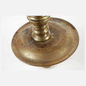 Paar Kragenleuchter Messing