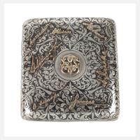 Silber Zigarettenetui Niellosilber111