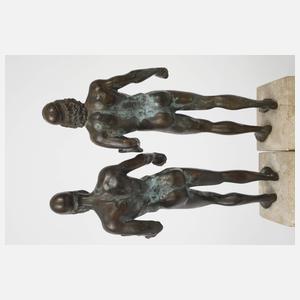 Antikenrezeption Paar Kriegerfiguren von Riace