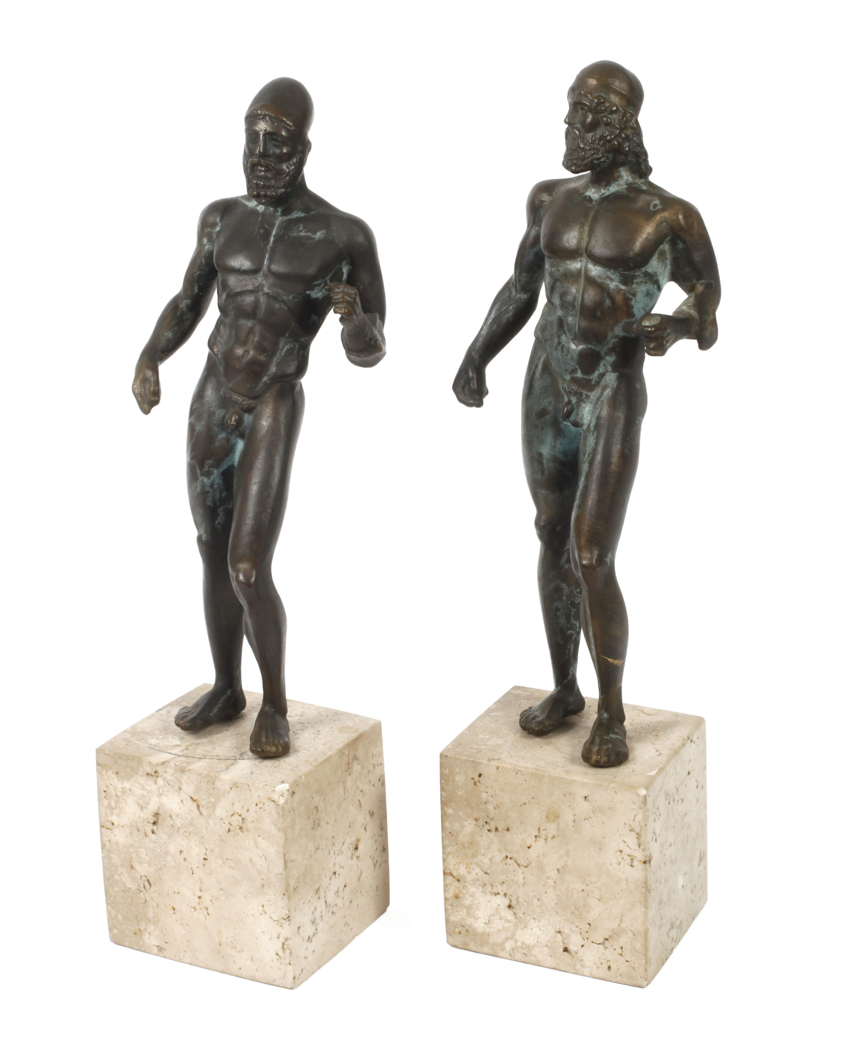 Antikenrezeption Paar Kriegerfiguren von Riace