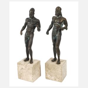 Antikenrezeption Paar Kriegerfiguren von Riace