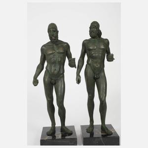 Antikenrezeption Paar Kriegerfiguren von Riace