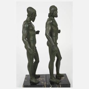 Antikenrezeption Paar Kriegerfiguren von Riace