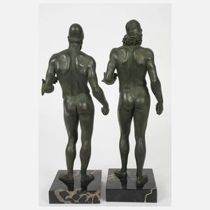 Antikenrezeption Paar Kriegerfiguren von Riace