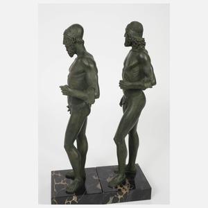 Antikenrezeption Paar Kriegerfiguren von Riace