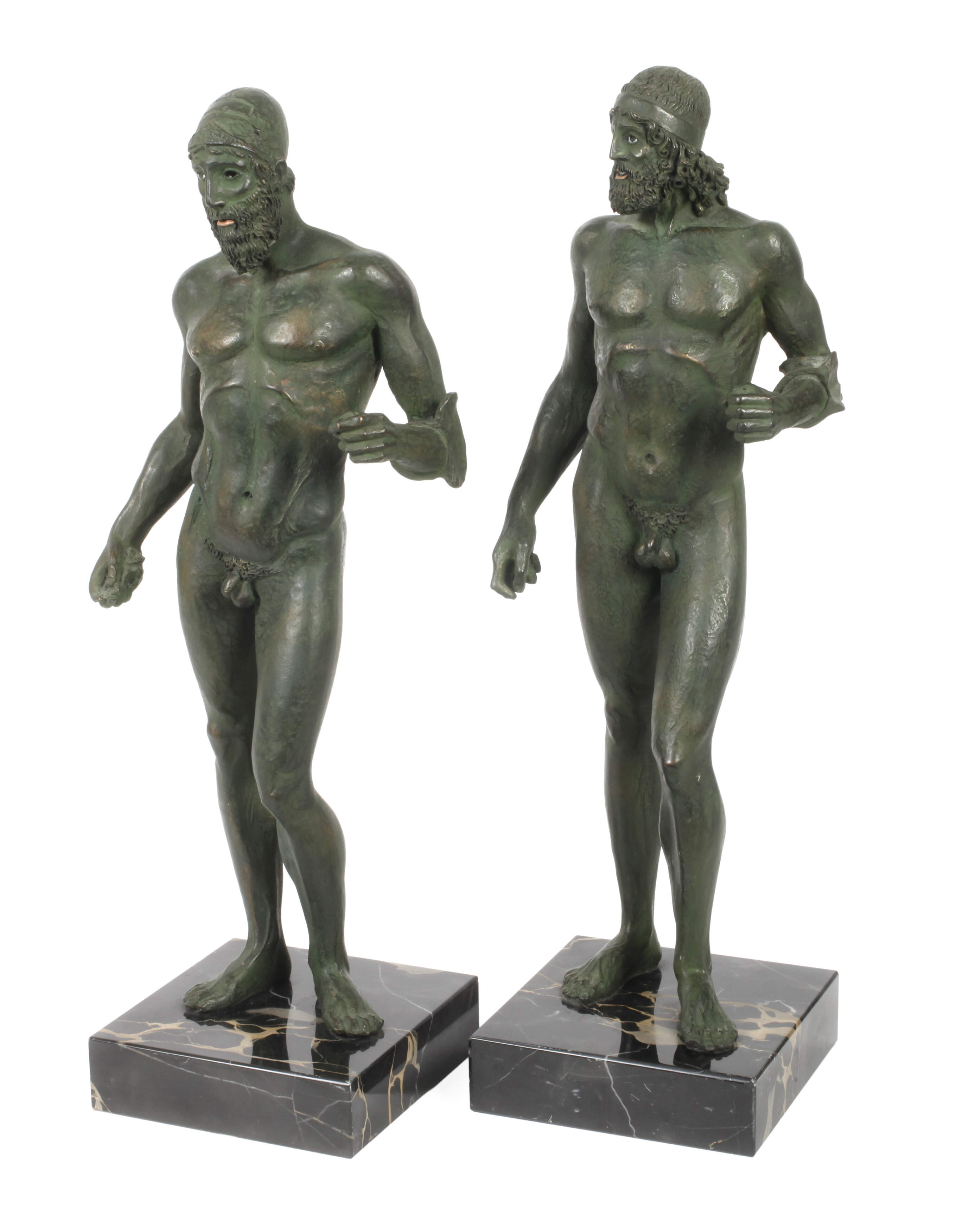 Antikenrezeption Paar Kriegerfiguren von Riace