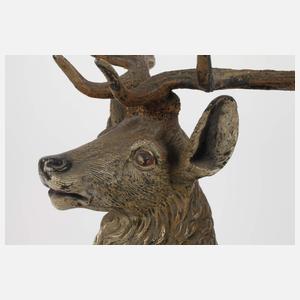 Große Wiener Bronze als imposanter Hirsch
