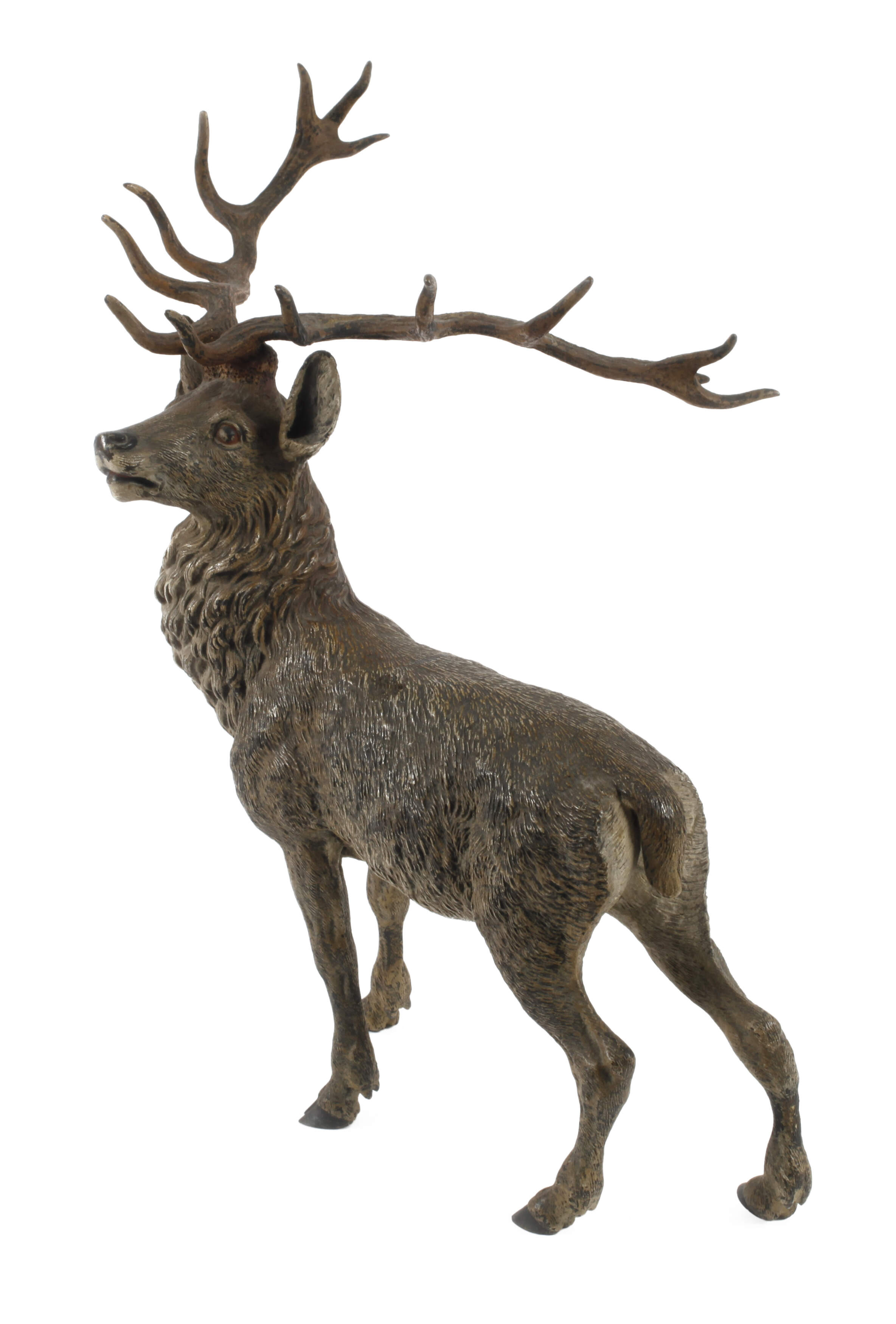 Große Wiener Bronze als imposanter Hirsch