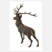 Große Wiener Bronze als imposanter Hirsch111