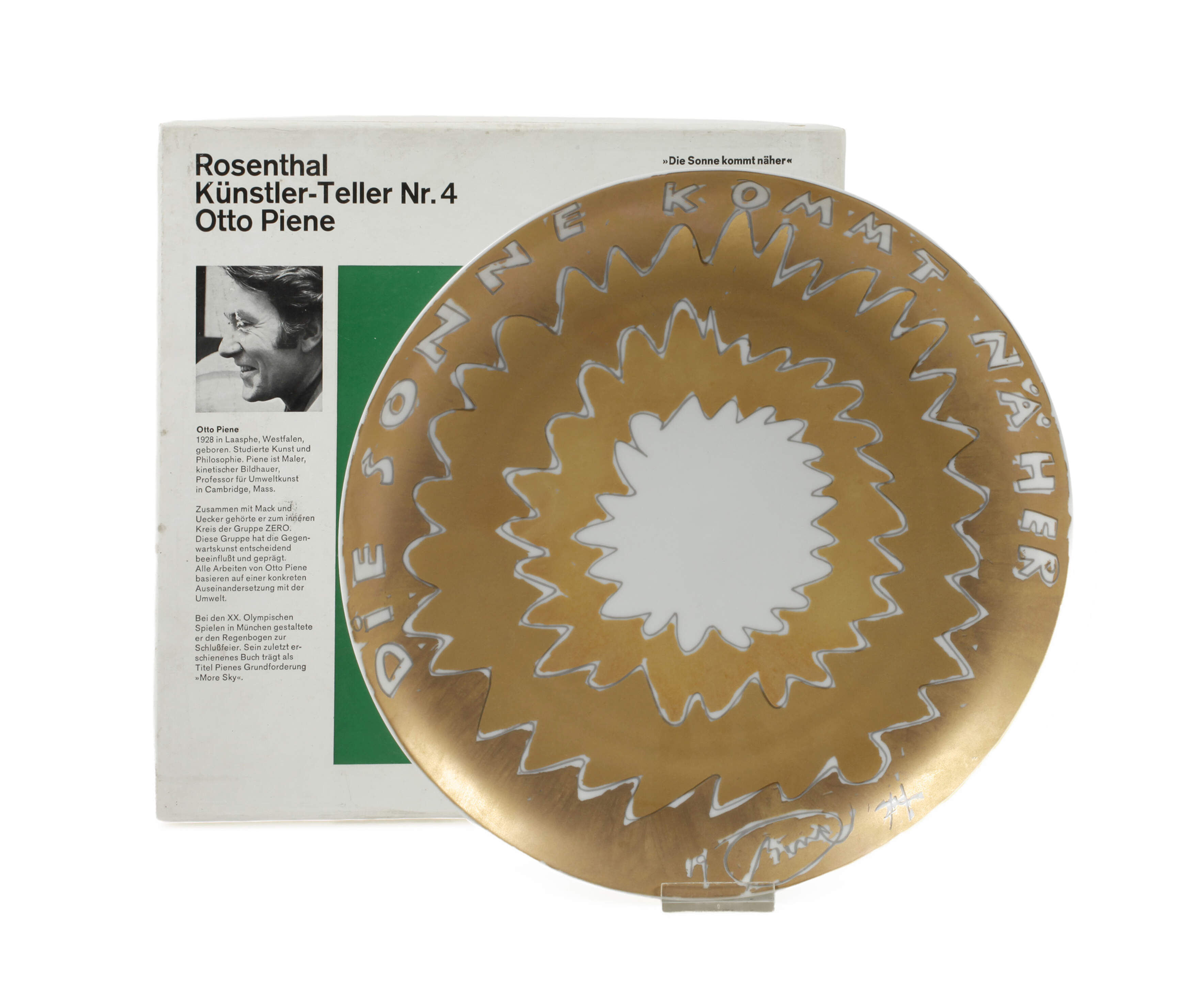 Otto Piene, Teller "Die Sonne kommt näher"