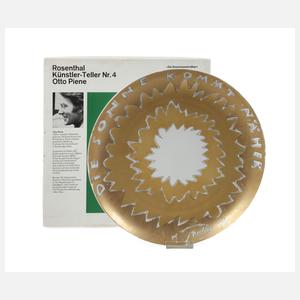 Otto Piene, Teller "Die Sonne kommt näher"
