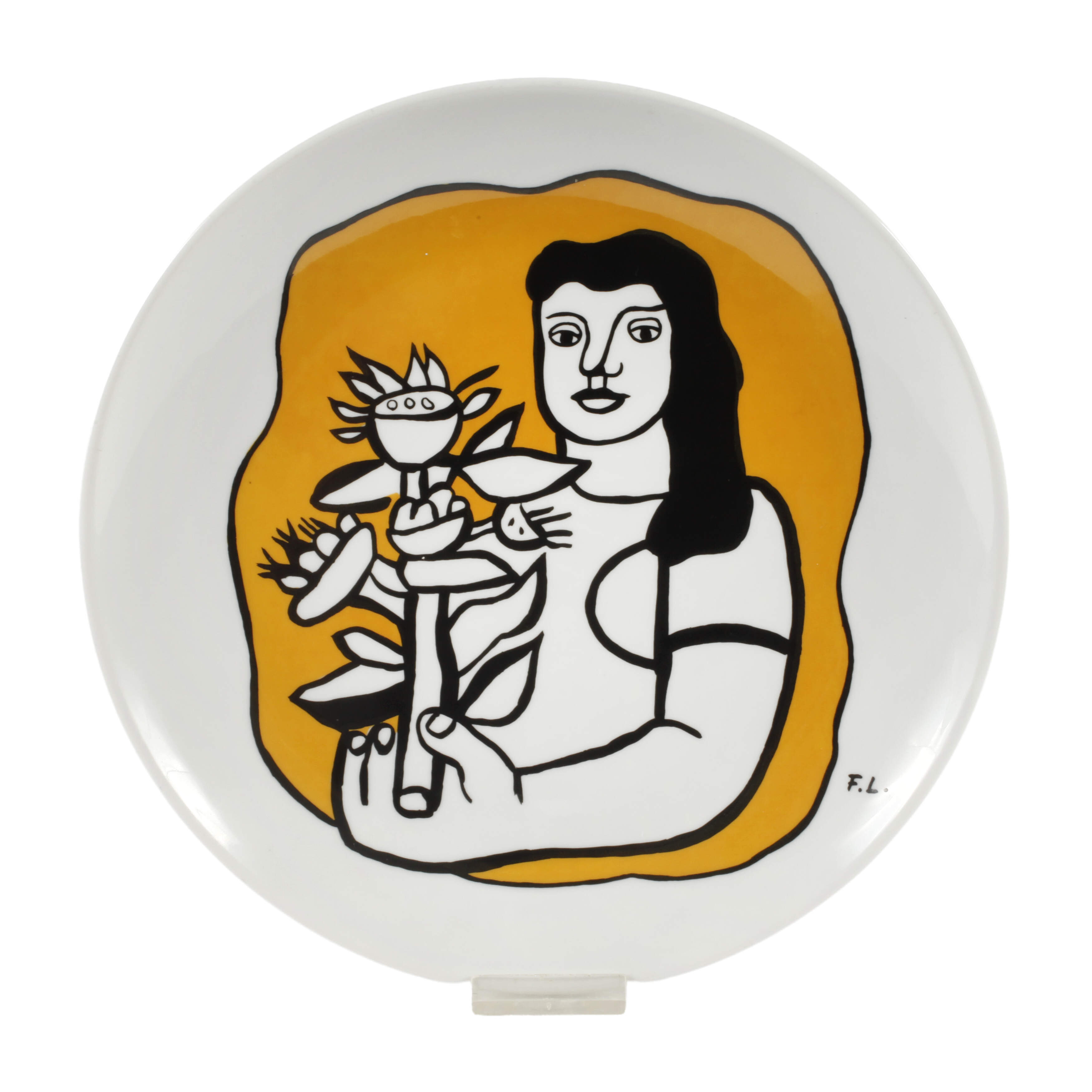 Fernand Léger, Künstlerteller "La femme au bouquet"