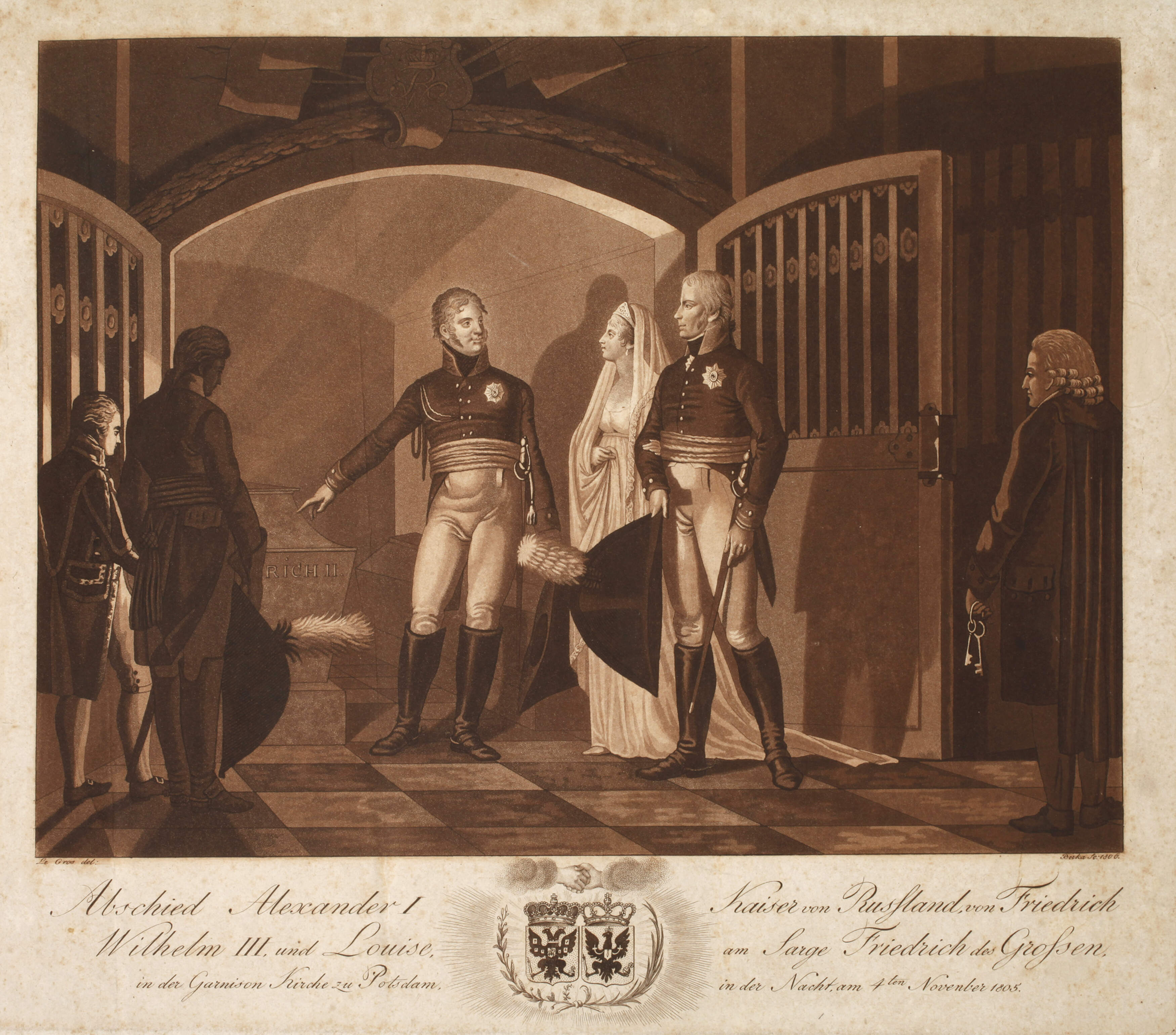 Johann Berka, Zar Alexander I. am Sarg