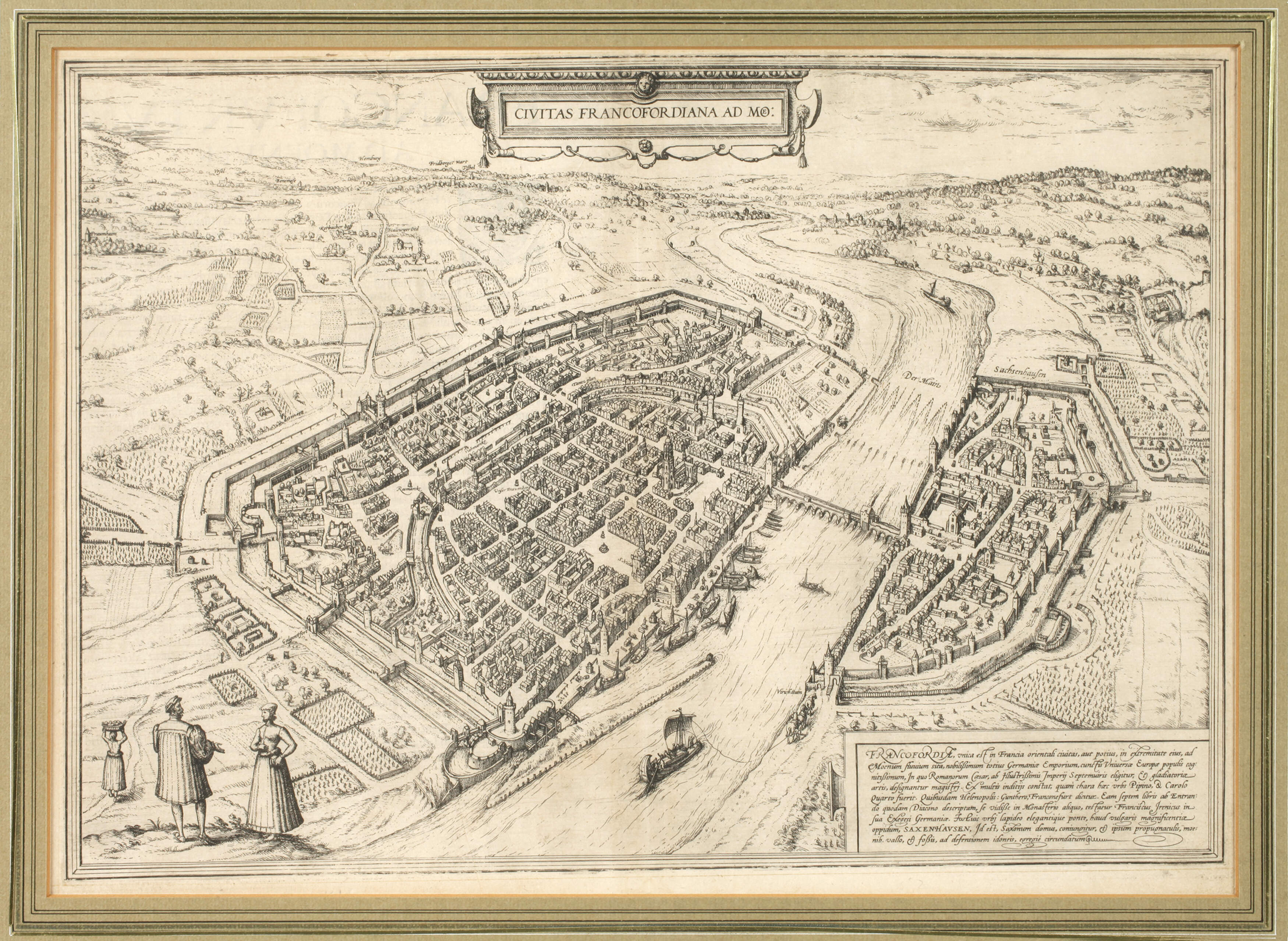 Braun & Hogenberg, Ansicht von Frankfurt