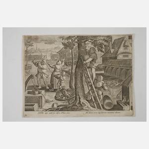 Jan Collaert, "Die Bienenzucht"