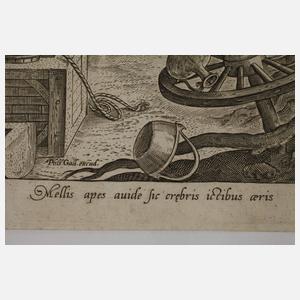 Jan Collaert, "Die Bienenzucht"