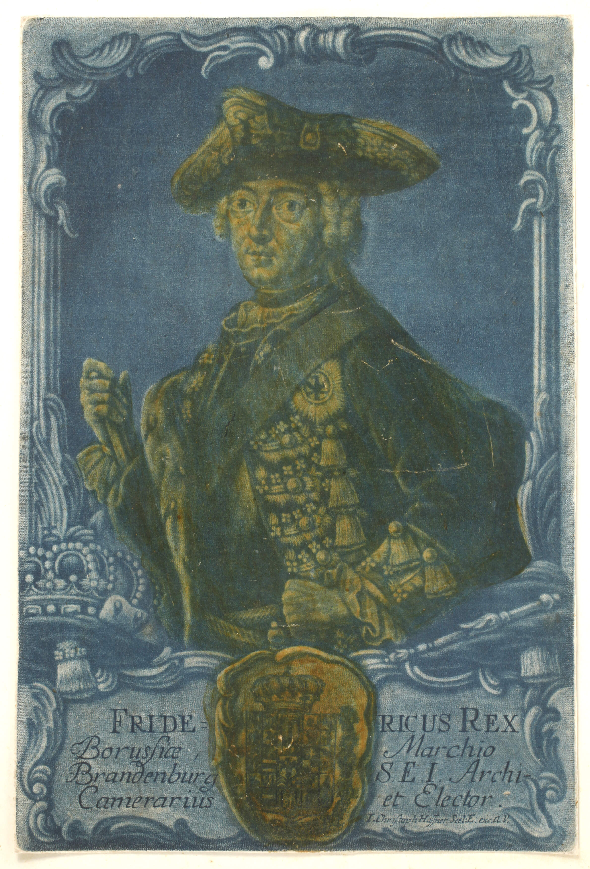 Johann Christoph Hafner, Friedrich der Große
