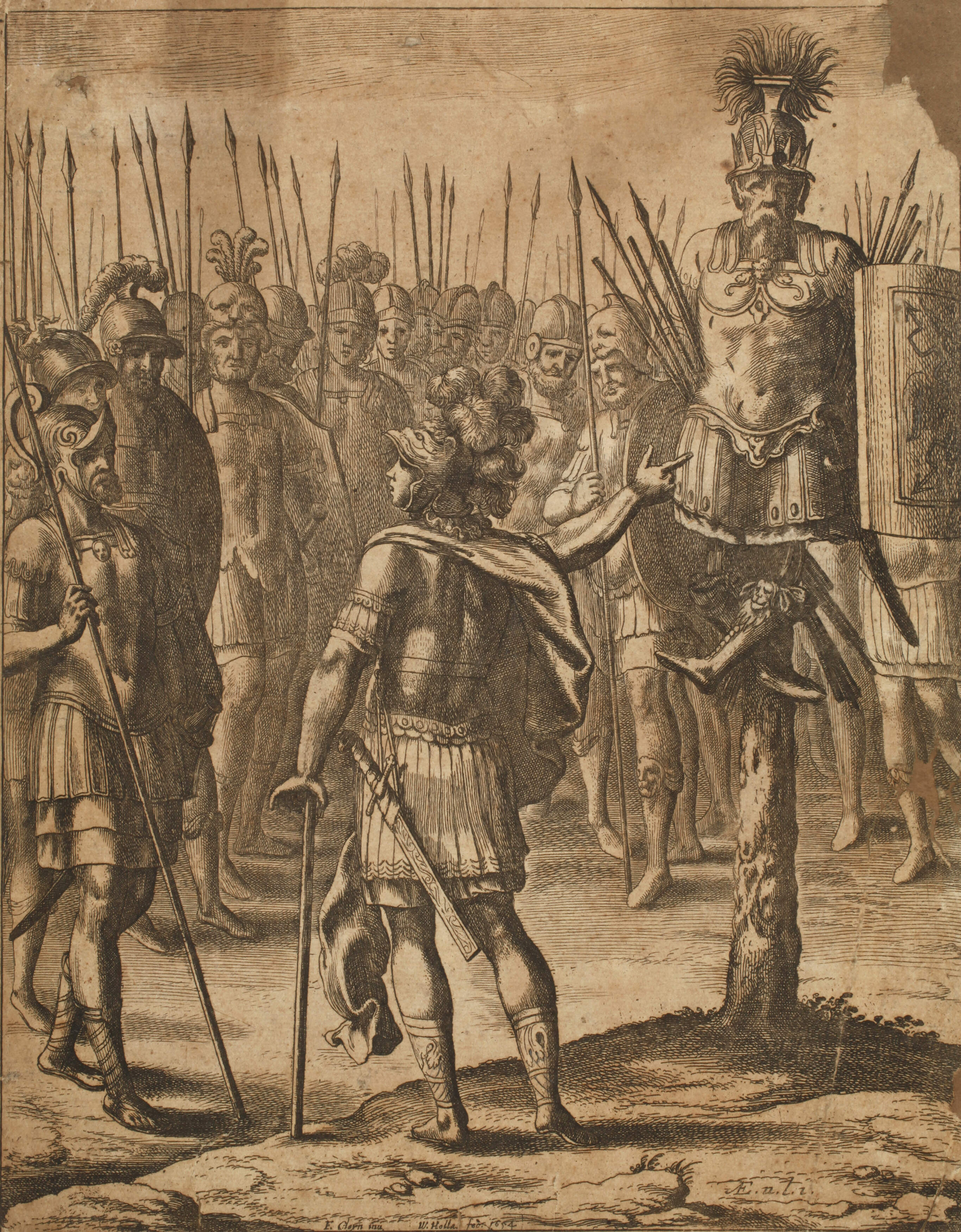 Wenzel Hollar, Römische Soldaten