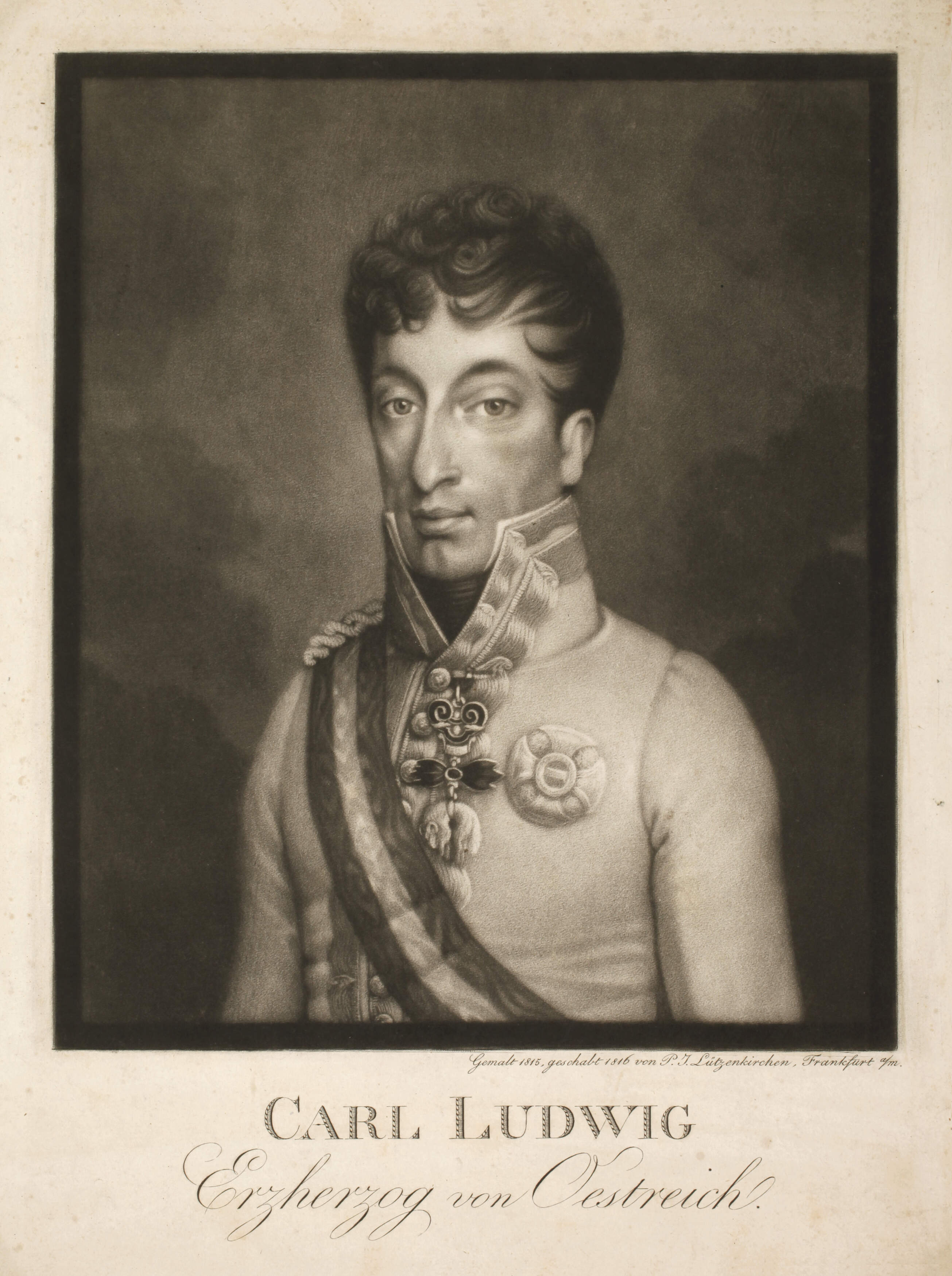 Peter Jos. Lützenkirchen, Carl Ludwig von Österreich