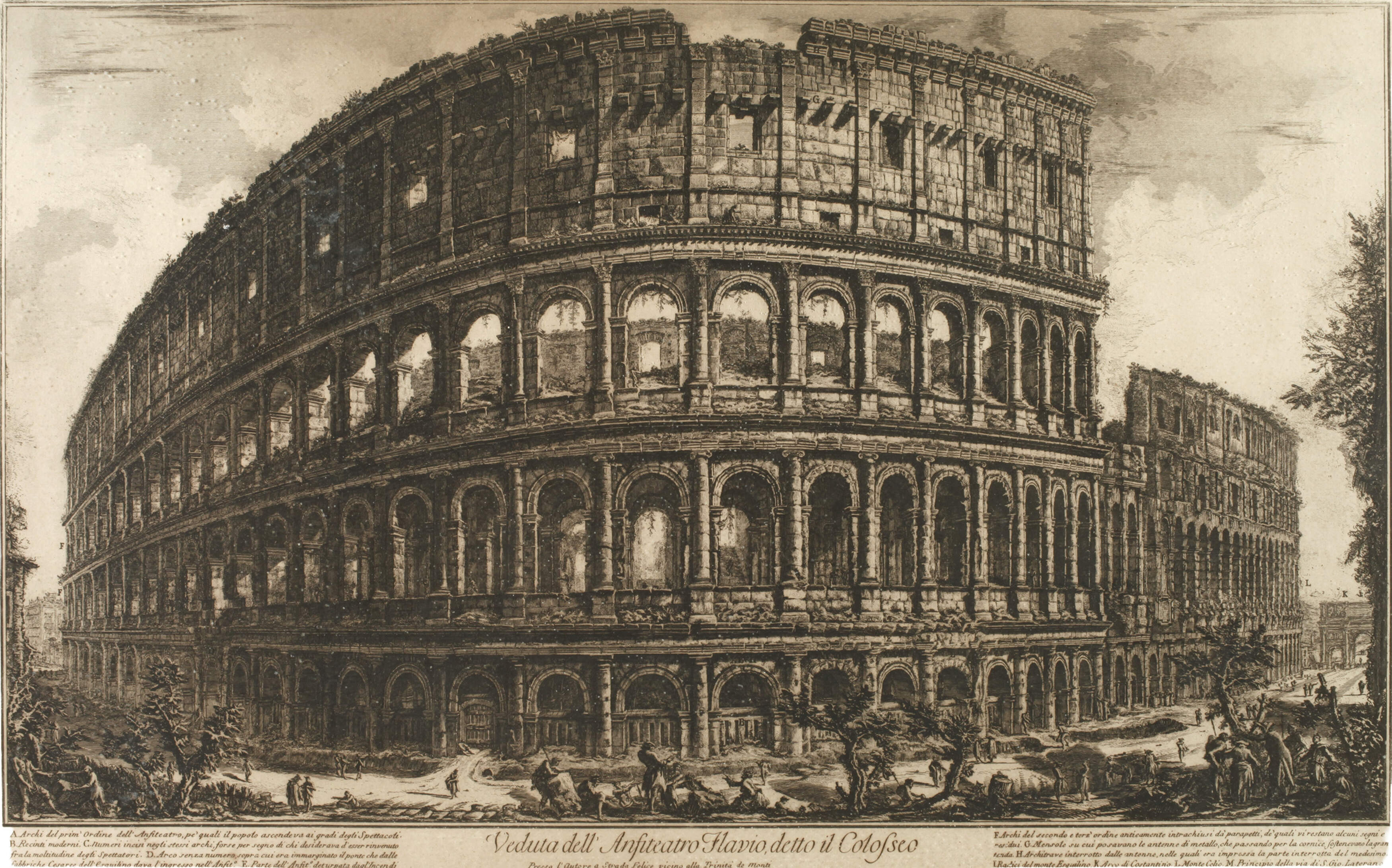 Francesco Piranesi, Kolosseum in Rom