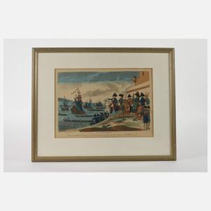 Jacques Chéreau, Napoleon mit Gefolge am Meer
